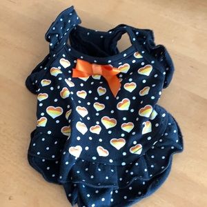 Simply Dog Halloween Candy Corn hearts Dress